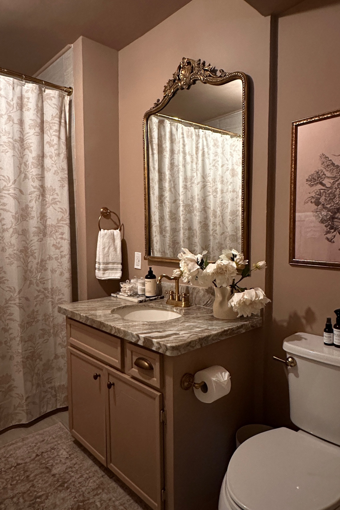 Transformed this bathroom with mostly Amazon! It turned out so cute. Paint color is Mochi by Little Greene 

#LTKHome