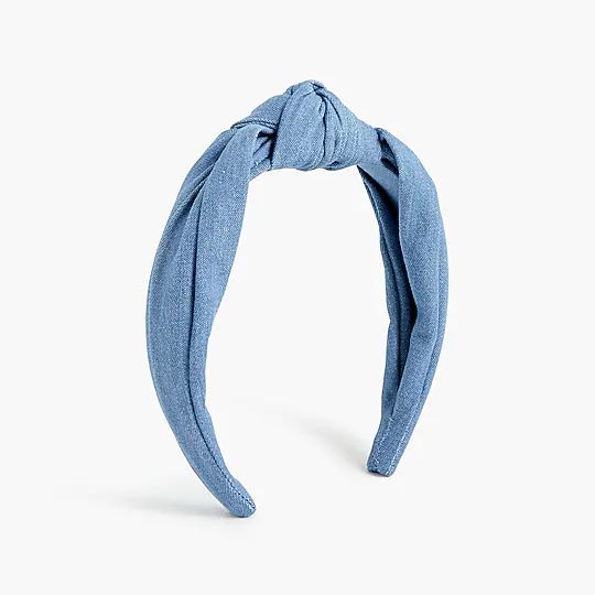 Chambray knot headband | J.Crew Factory