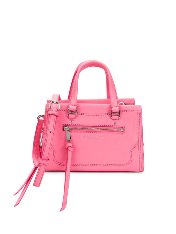 Grained Leather Crossbody Satchel | Saks Fifth Avenue OFF 5TH