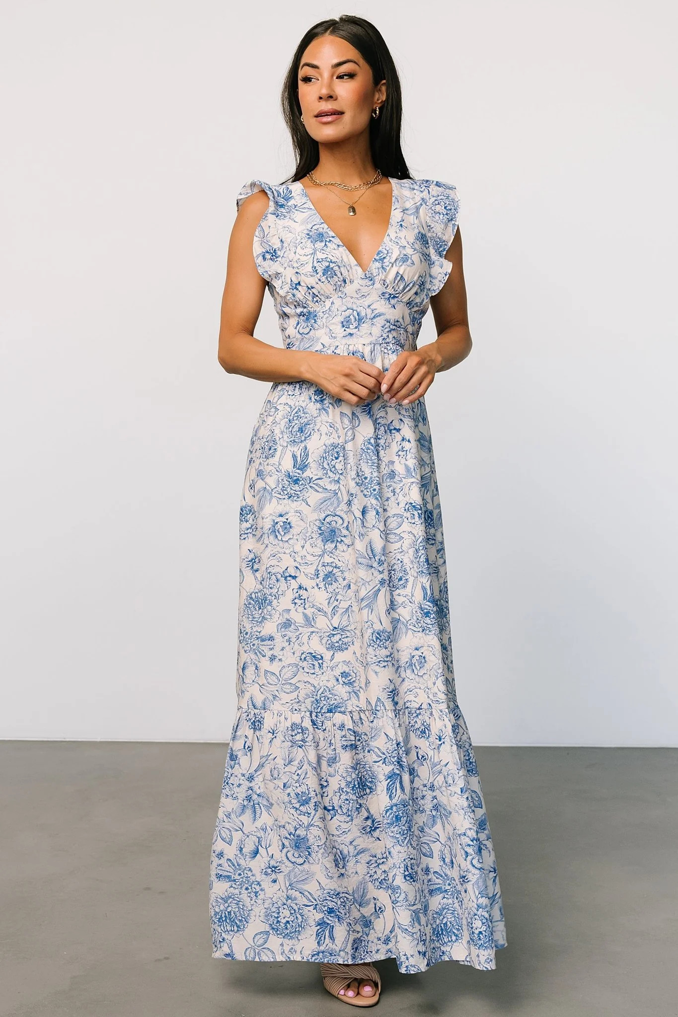 Hampton Maxi Dress | Blue Print | Baltic Born