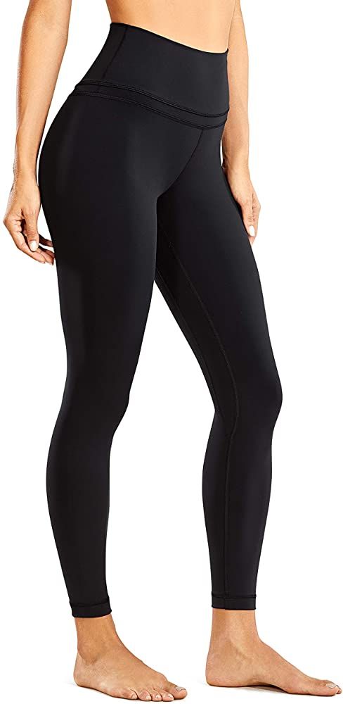 CRZ YOGA Women's Naked Feeling Workout Leggings 25 Inches - 7/8 High Waist Yoga Tight Pants | Amazon (US)