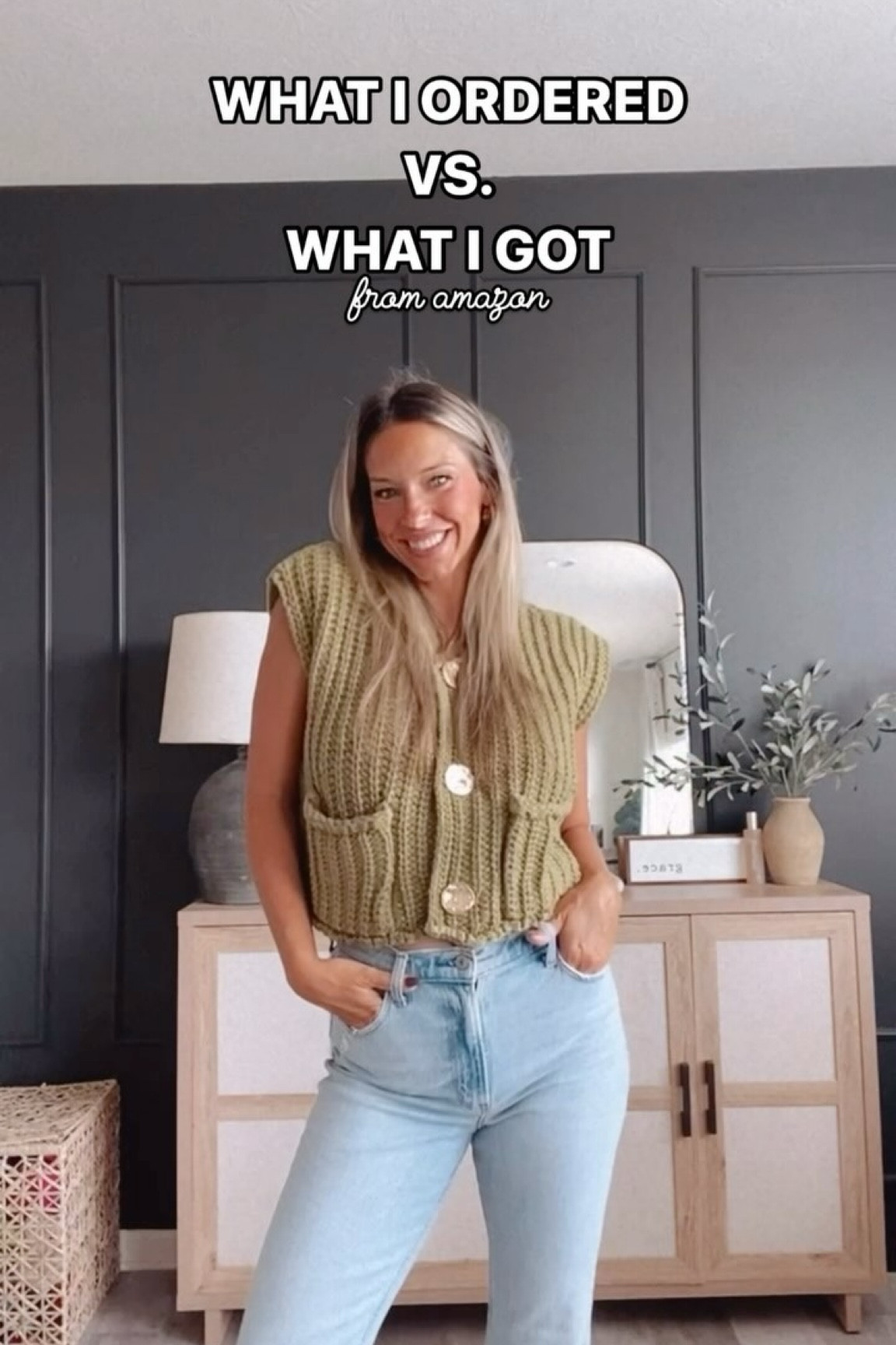 Comment 🔹HELLO🔹for the perfect vest for your fall wardrobe!  I can’t wait to wear this out this fall and layer pieces with it. The knit quality is exceptional and so are the gold buttons. So if you’re looking for a more cropped look this season, spend the $33 on this Amazon sweater vest.

Free people, Free People style, Free People vest, fall fashion, sweater vest, knit vest, knit sweater vest, Free People Close to me sweater vest, Amazon fall fashion, knit sweater, chunky sweater, chunky knit sweater

#amazonfashion #affordablefashion #fallfashion #freepeople #freepeoplestyle #sweatervest #knitvest #knitsweater #chunkyknit #chunkyknits #vest