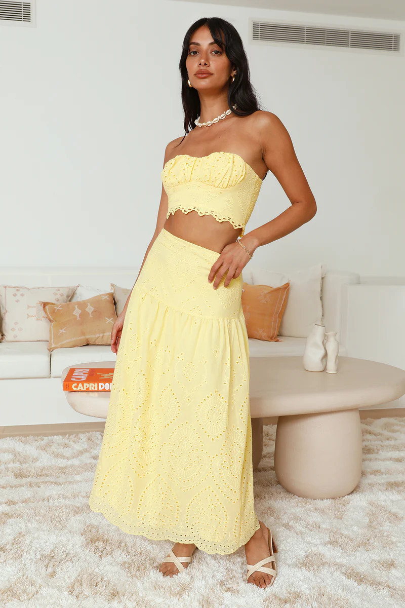 Enjoy Daylight Maxi Skirt Yellow | Fortunate One