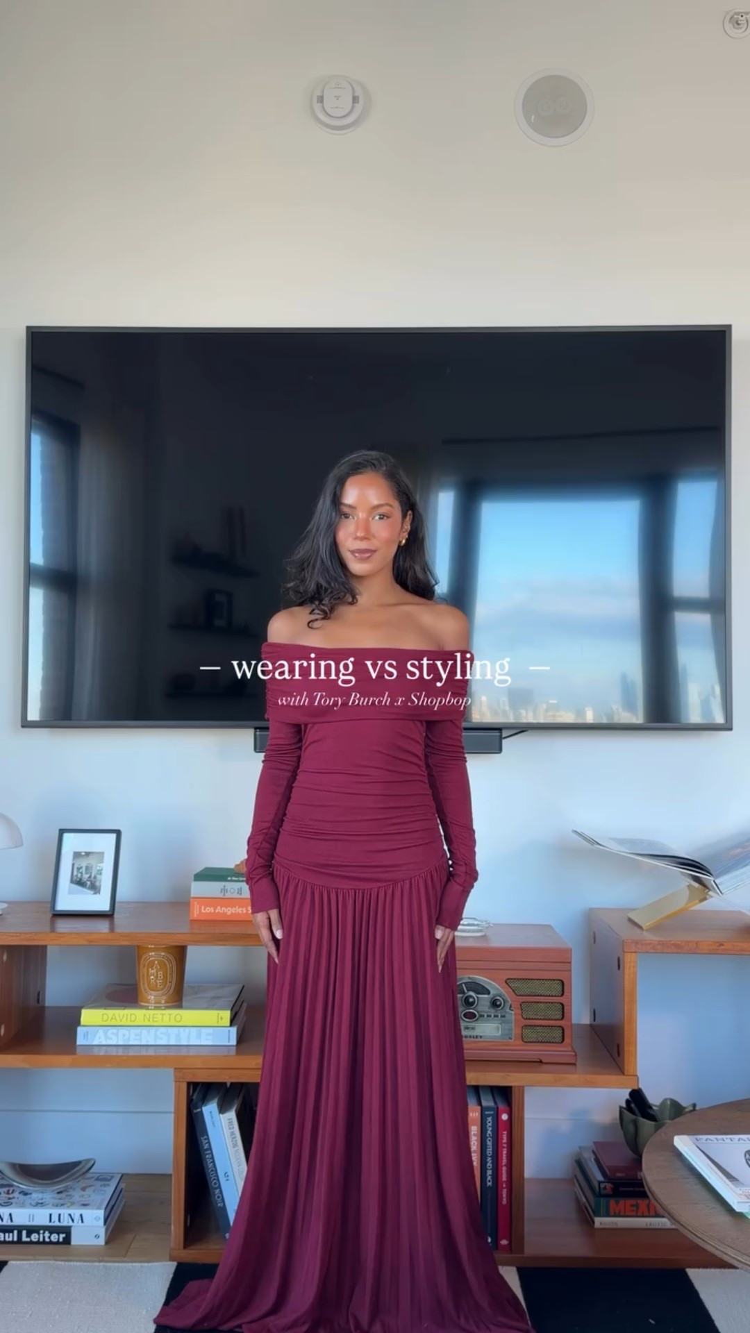 Sometimes the accessories are what make the look @shopbop @toryburch #shopboppartner