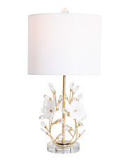 22in 3d Floral Crystal Accented Table Lamp | TJ Maxx