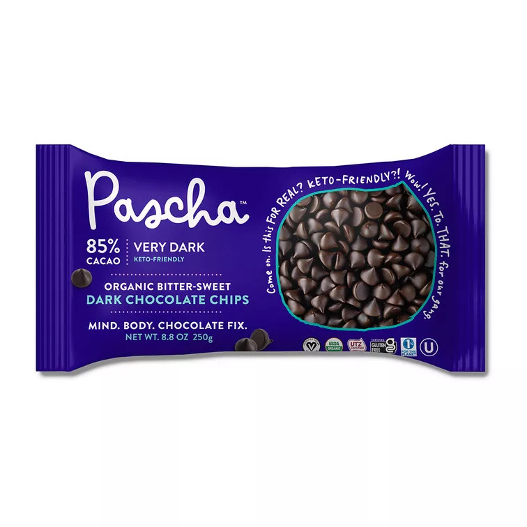 Pascha, Organic 85% Bitter Sweet Dark Chocolate Chips | Thrive Market