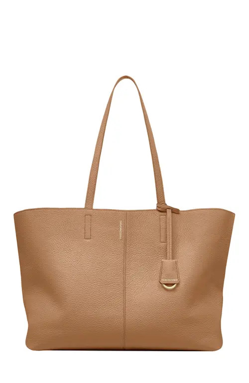 MAISON de SABRÉ Large Leather Snap Soft Tote in Sandstone Lily at Nordstrom | Nordstrom
