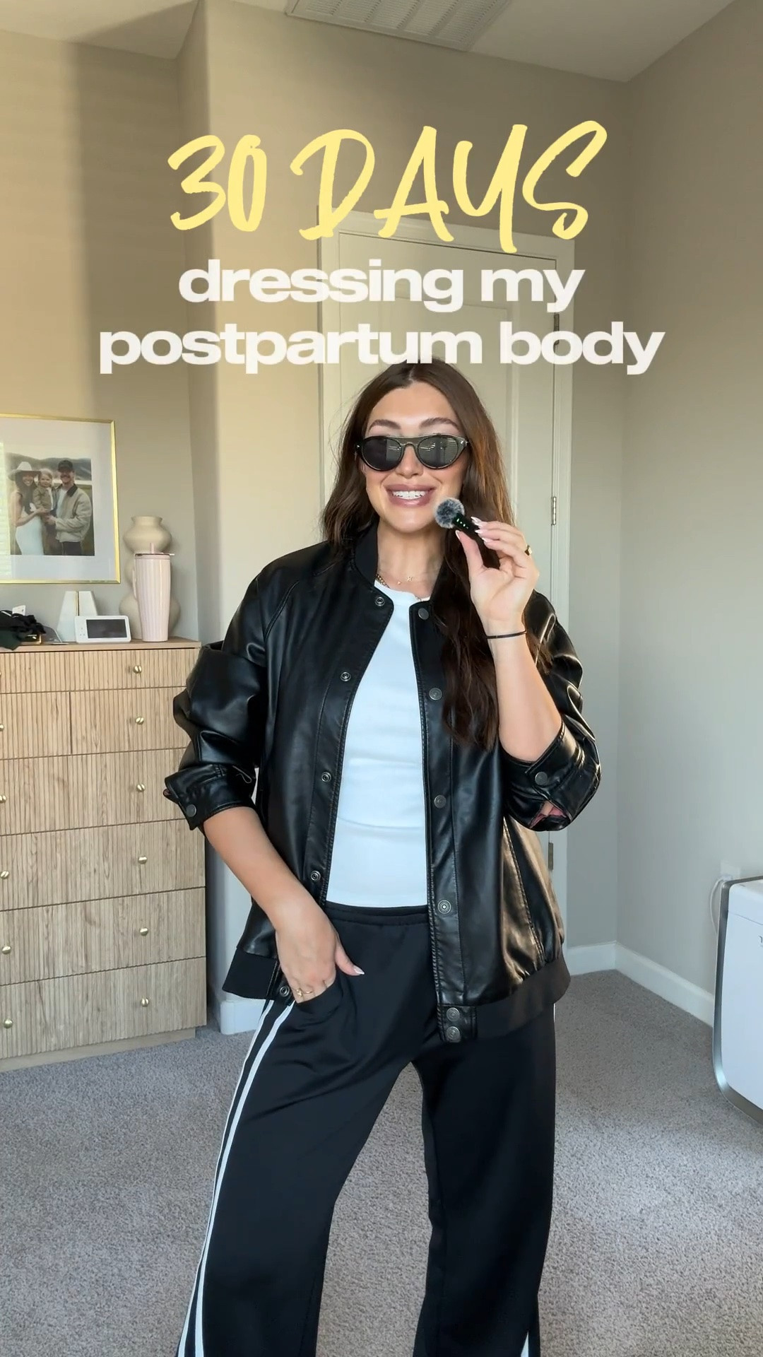 30 days of dressing my postpartum body! Wearing true size in pants. Went up one size in shirt. Jacket sold out but linked similar.

#LTKgrwm #LTKootd #LTKTall