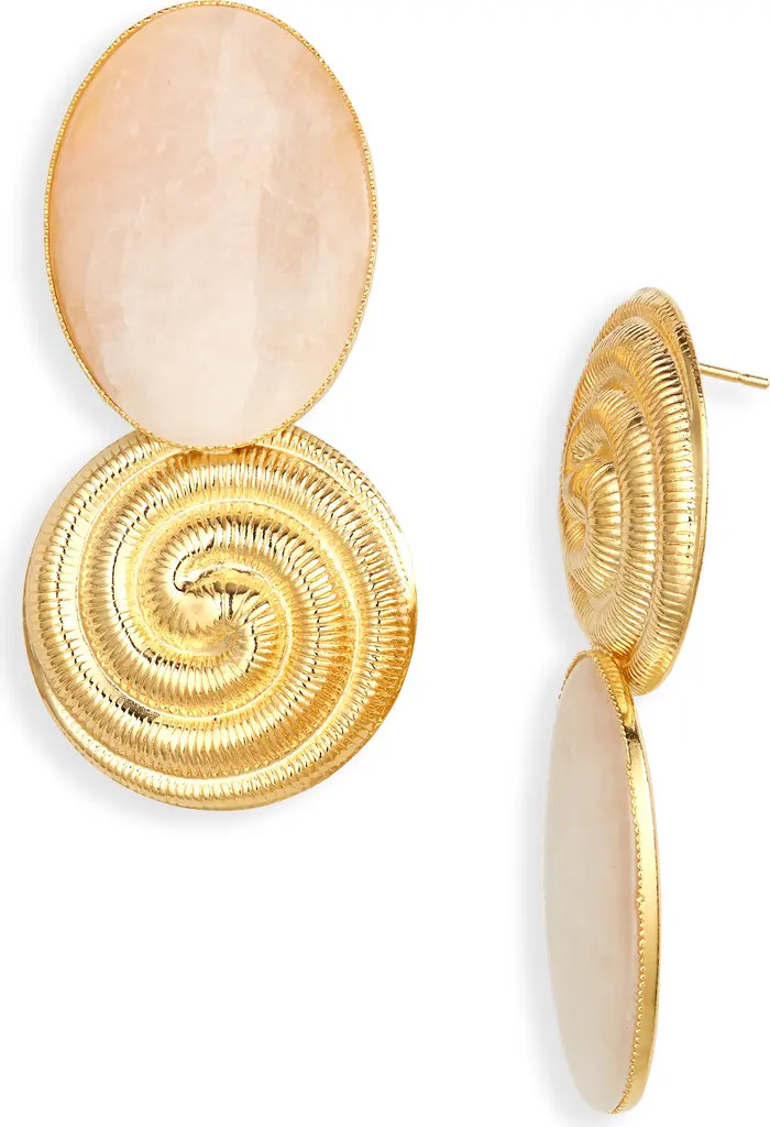 Sonia Whirlpool Pink Quartz Drop Earrings | Nordstrom