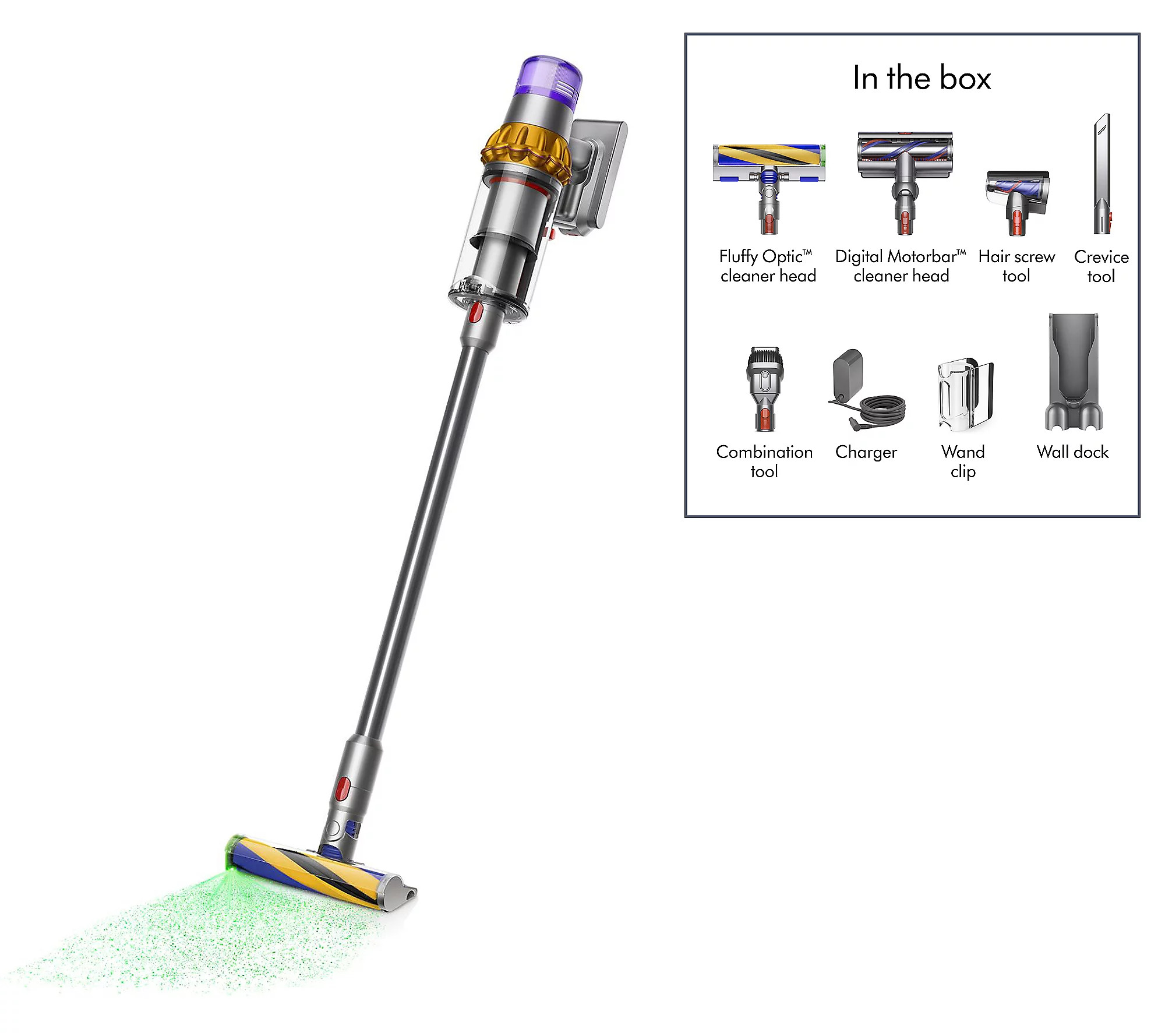 Dyson V15 Detect Cordless Vacuum with 2 Cleaner Heads & 3 Tools | QVC