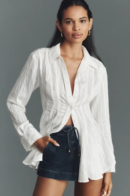 Maeve Waisted Tunic Shirt | Anthropologie (UK)