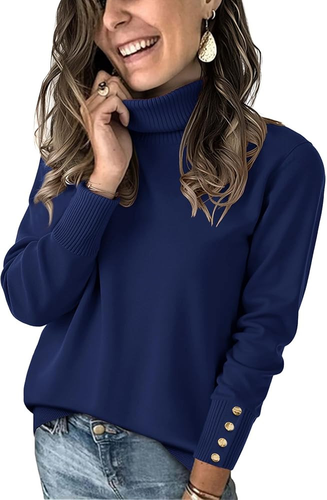 Rapbin Sweaters for Women 2026 Fall Winter Turtleneck Sweater | Amazon (US)