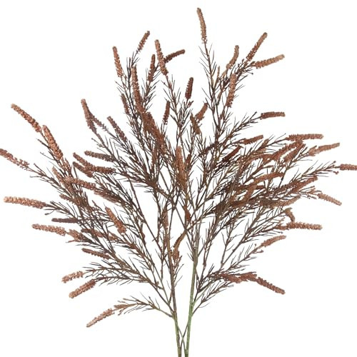 RSSGID 2 Pcs Faux Fall Floral Stems Artificial Twigs and Branches for Vases Fall Decor 43.3" Brown Fake Greenery Stems for Vase Filler Home Table Centerpiece Wedding Autumn Harvest Floral Arrangement | Amazon (US)