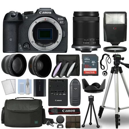 Canon EOS R7 Mirrorless 32.5 MP Digital Camera Body + 18-150mm 32GB Bundle | Walmart (US)