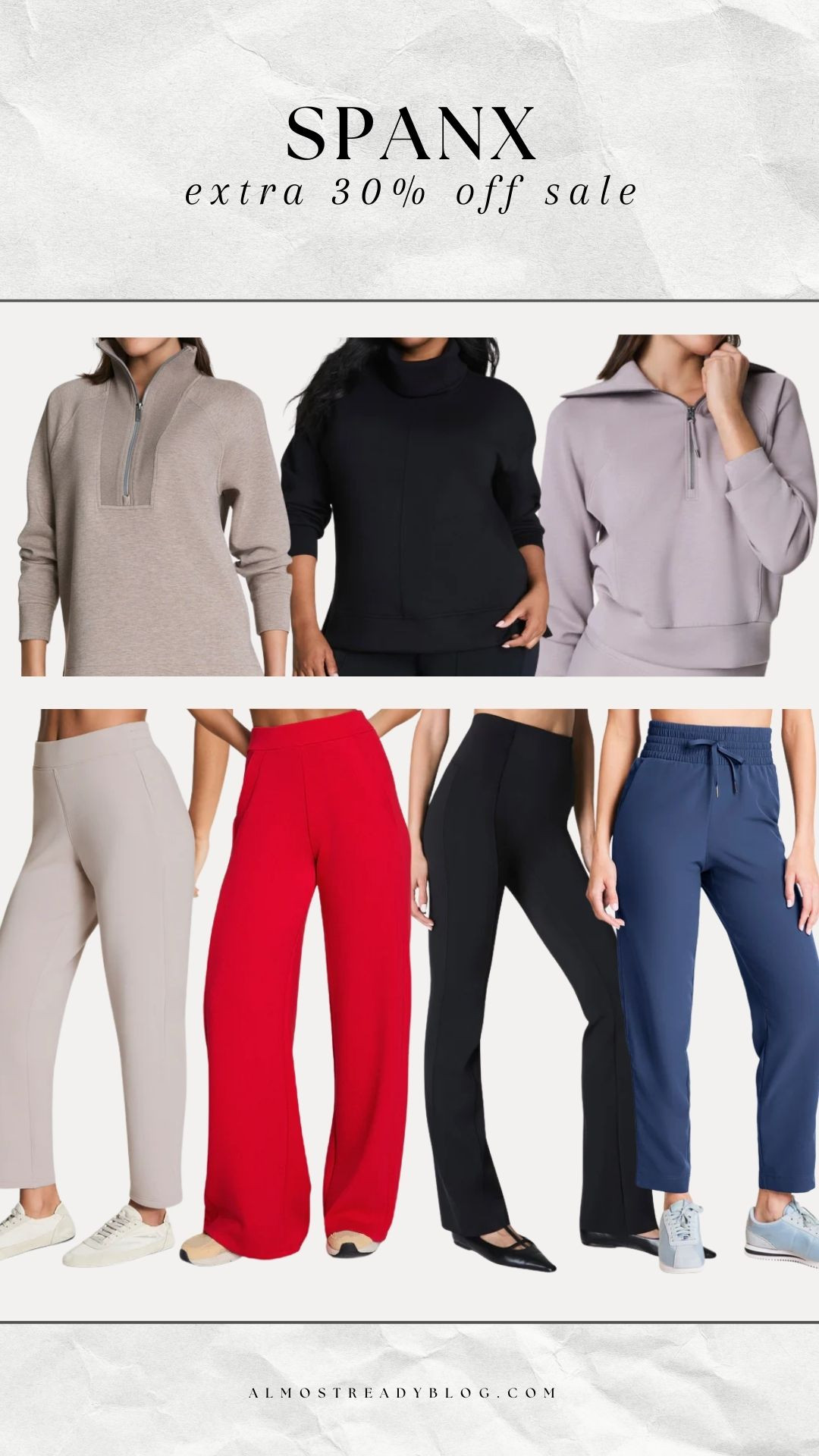 extra 30% off SPANX sale items right now!!

loungewear, new arrivals, casual outfit, quarter zip, sweatpants, joggers, crewneck, amanda west 

 #LTKSeasonal #LTKSaleAlert #LTKFindsUnder100