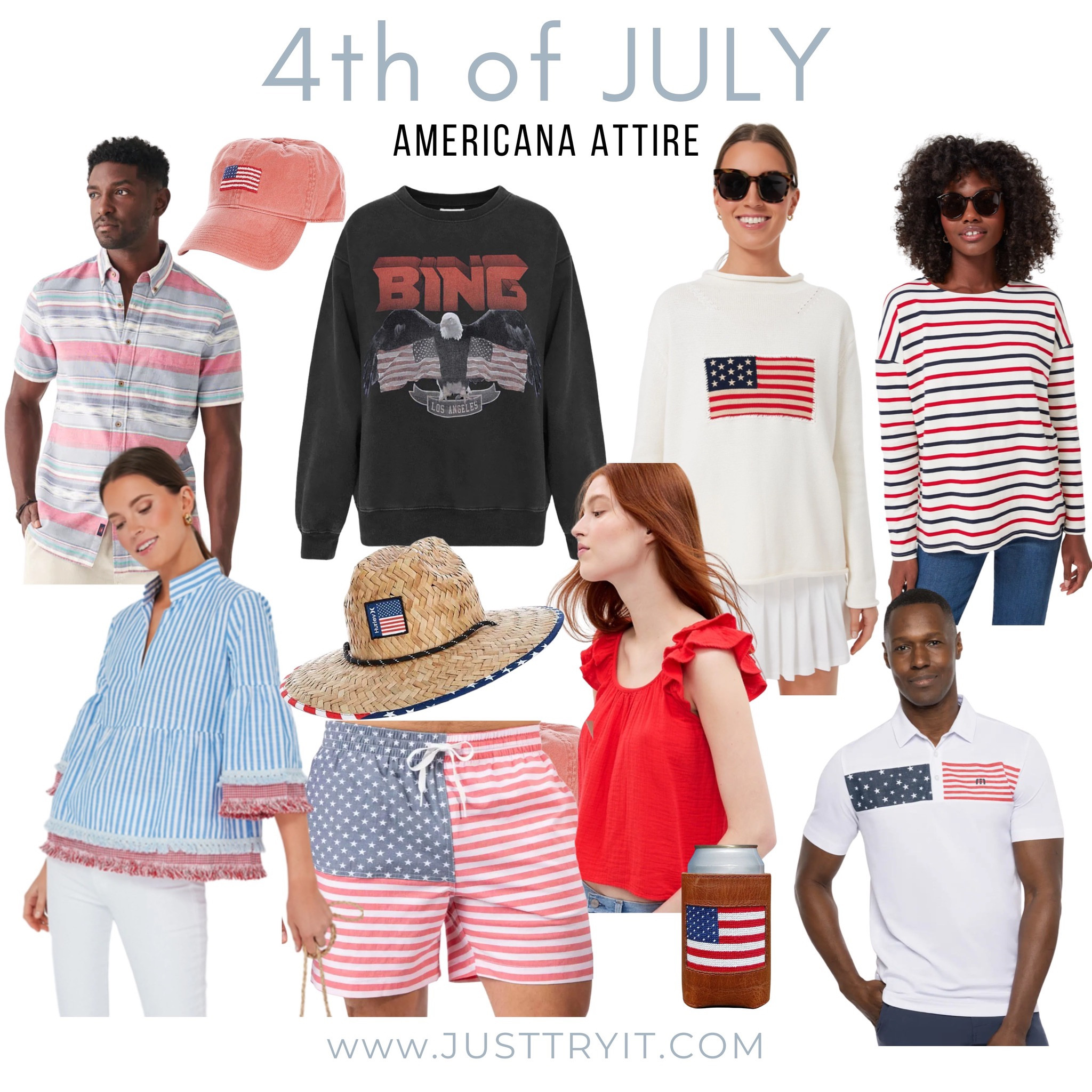 4th of July attire for him and her! 




Flag bathing suit
4th of July bbq outfit
Red, white and blue shirt
Mens 4th of July shirt

#LTKSeasonal #LTKFind #LTKstyletip