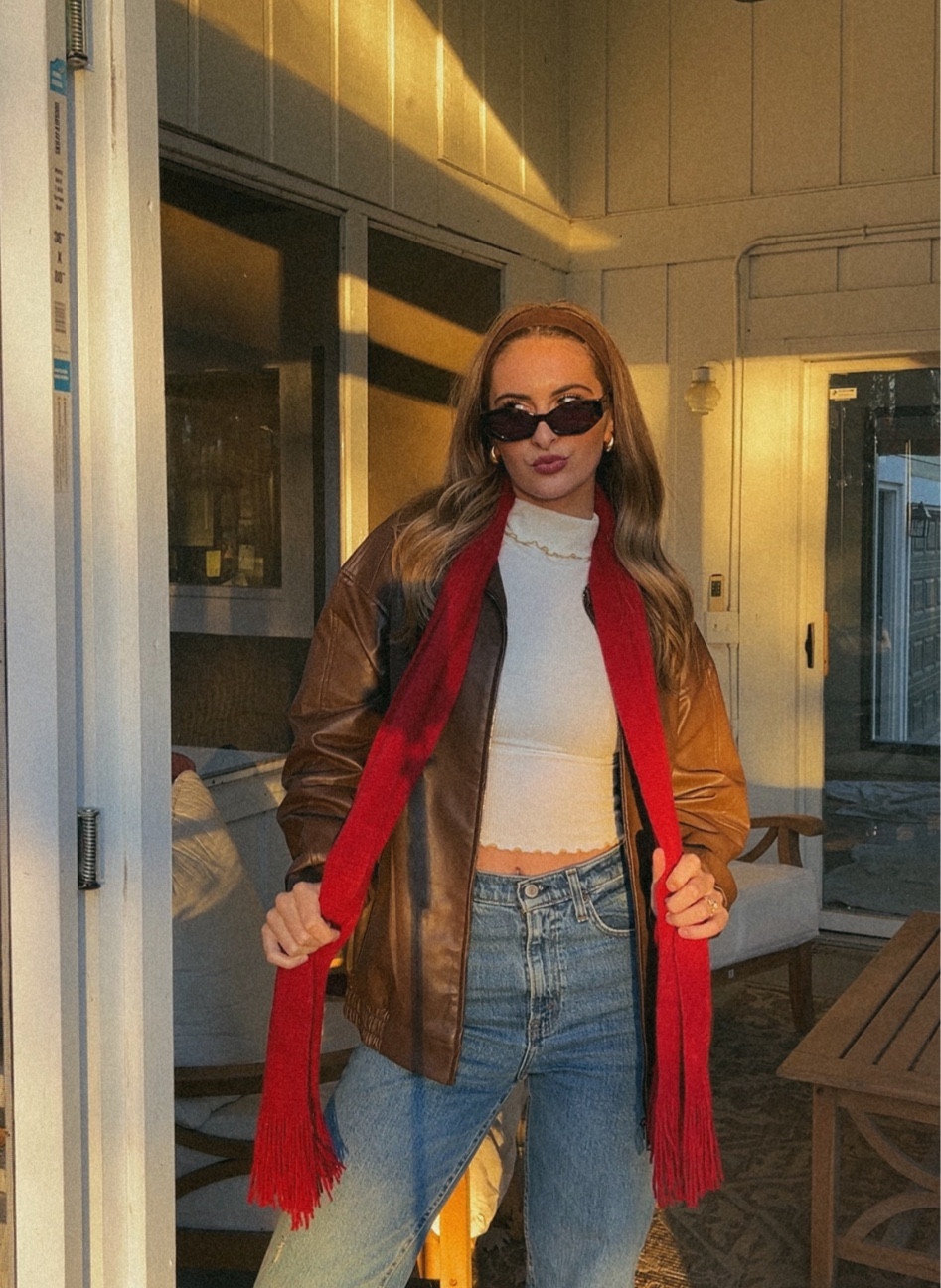 Fall outfit inspo with the cutest faux brown leather jacket

#LTKSeasonal #LTKVideo #LTKHoliday