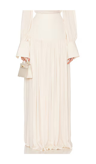 Diaphanous Maxi Skirt in Vanilla | Revolve Clothing (Global)