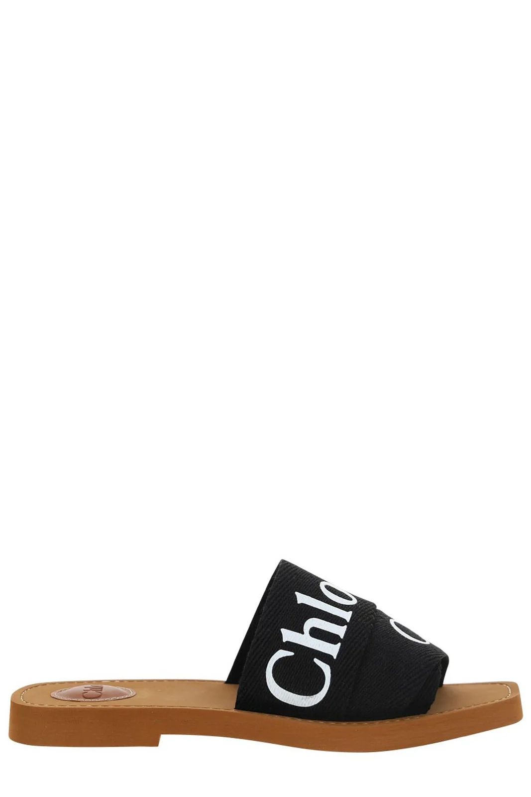Chloé Logo Printed Slip-On Sandals | Cettire Global