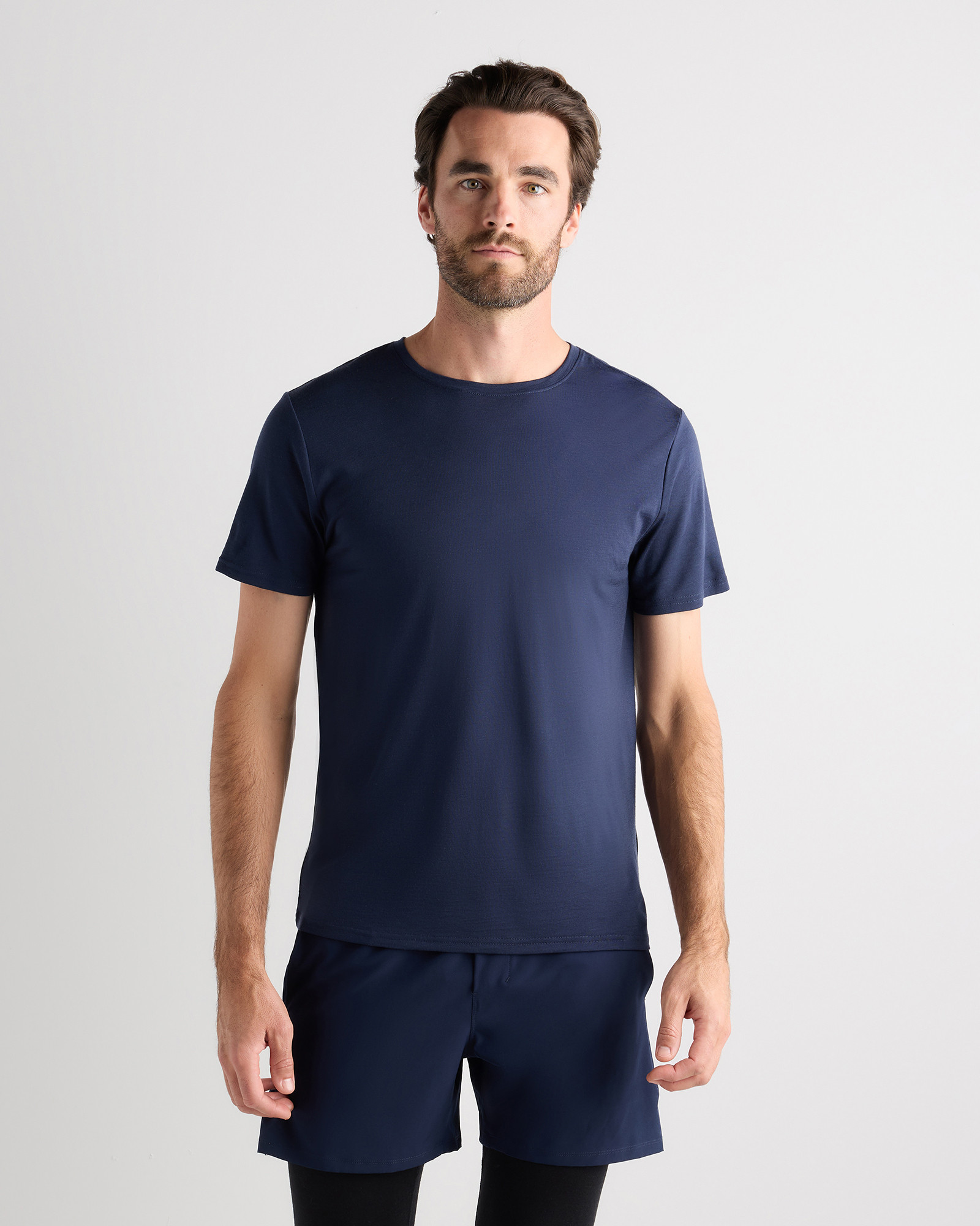 Quince | Men's 100% Merino Wool All-Season Short Sleeve Base Layer T-Shirt in Green, Size Large, Merino/Cotton | Quince