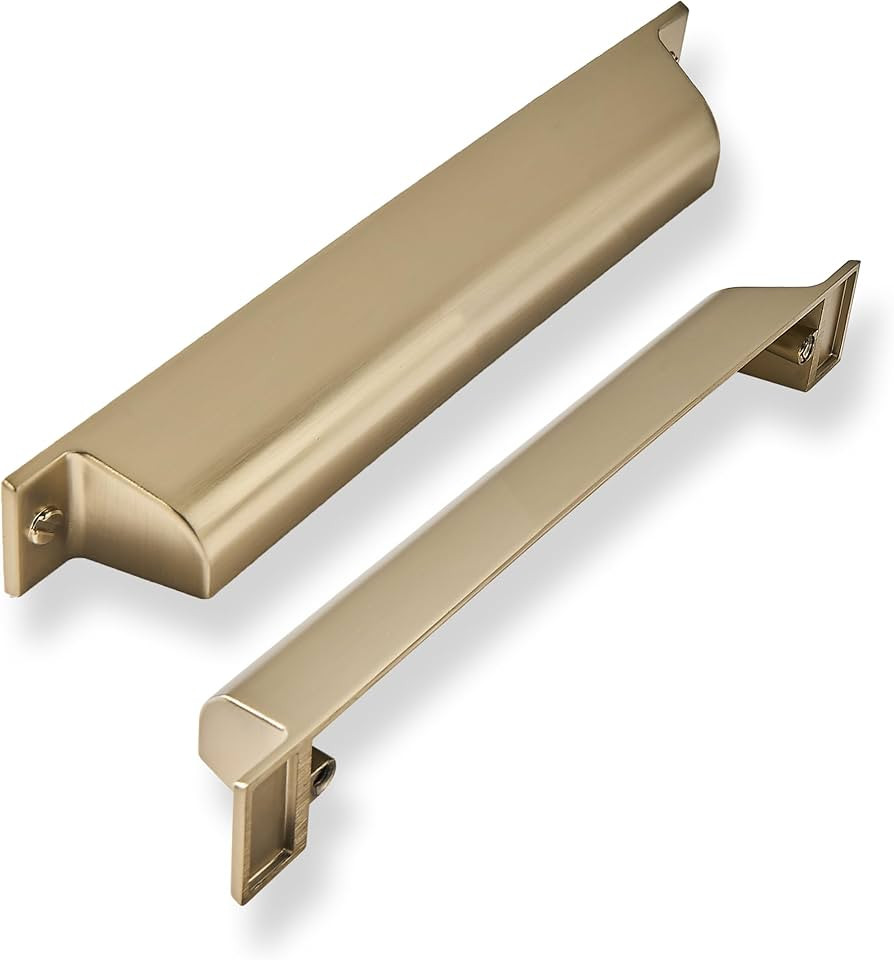 10 Pack 3 Inch Center to Center Brushed Brass Cabinet Cup Pulls Gold Drawer Pulls Kitchen Hardwar... | Amazon (US)