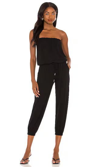 Jersey Strapless Jumpsuit in Black | Revolve Clothing (Global)