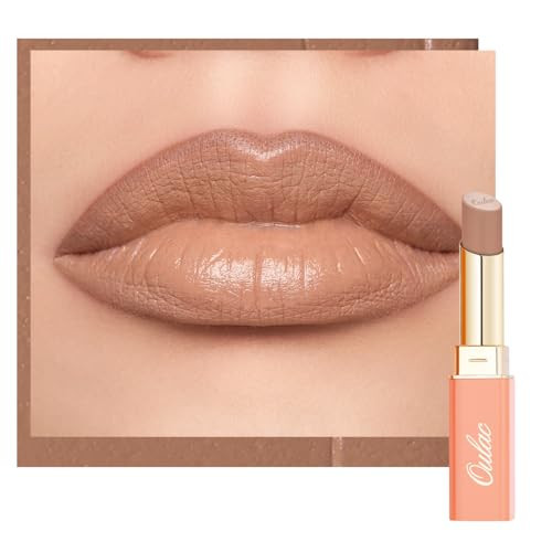 Oulac Color Rich Satin Lipstick - Nude Beige Full Coverage Lip Color, Creamy Silky-Smooth, Moisturizing, Satin Matte Finish, Infused With Shea Butter, Vegan & Clean Beauty, 4g, SG09 Buttercream | Amazon (US)