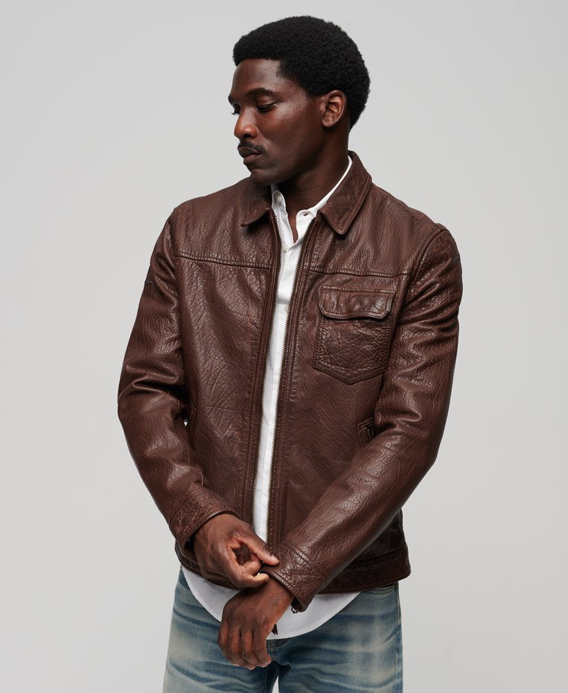 70s Leather Jacket | Superdry (UK)