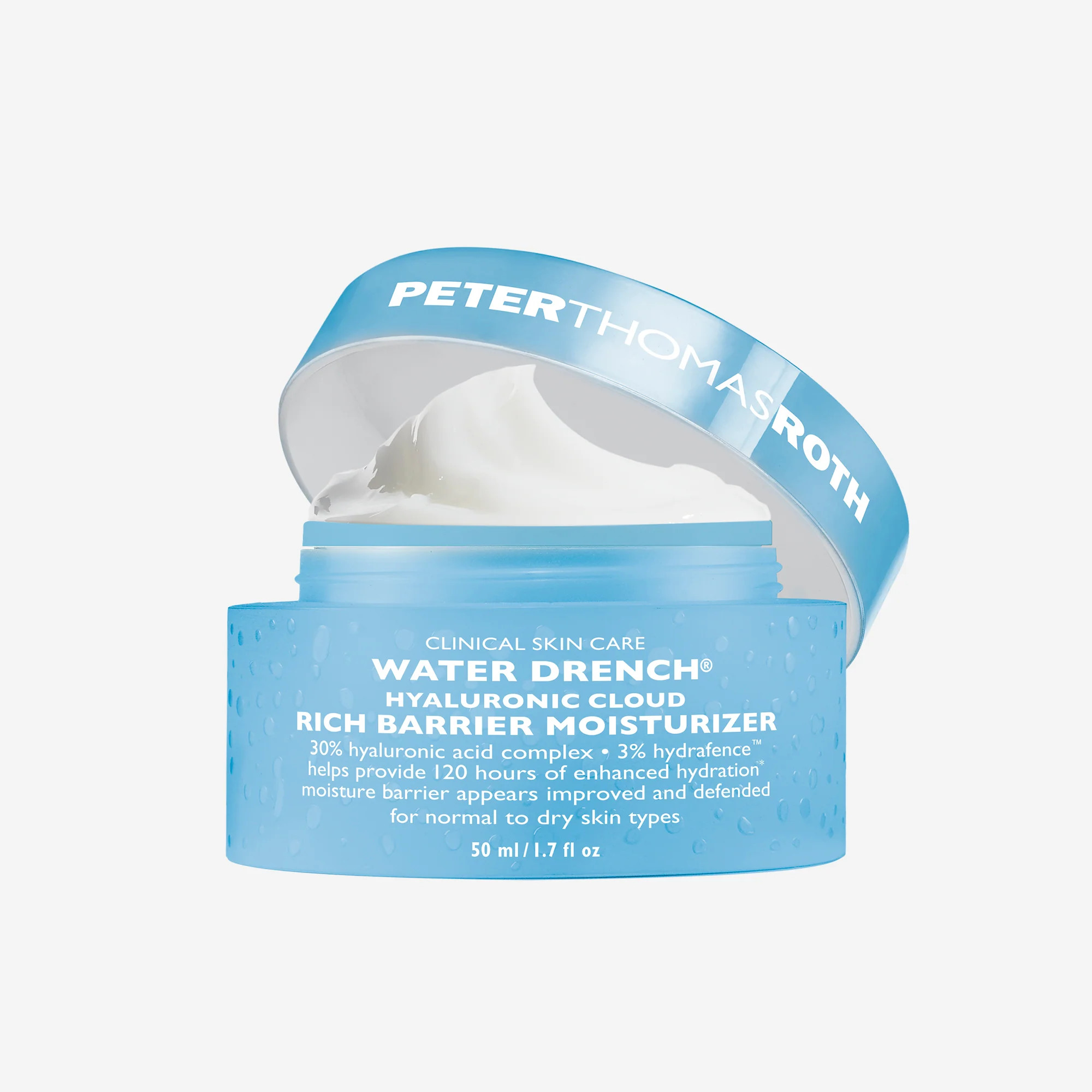 Water Drench Hyaluronic Cloud Rich Barrier Moisturizer|50 ml / 1.7 fl | Peter Thomas Roth Labs
