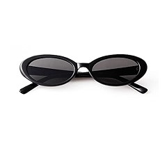 90s Sunglasses for Women Men Retro Oval Sunglasses Glasses | Amazon (US)
