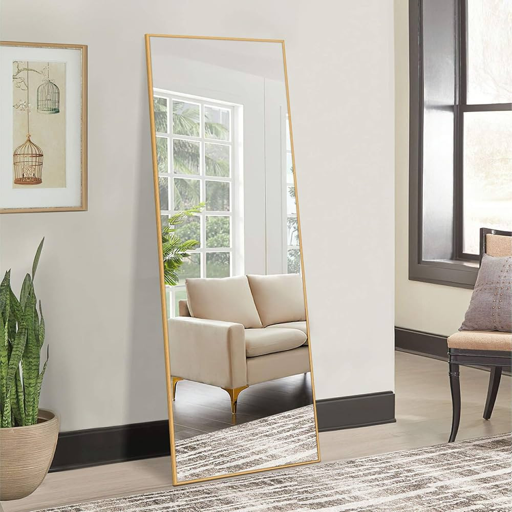NeuType Full Length Mirror Dressing Mirror 65"x22" Large Rectangle Bedroom Floor Standing Mirror ... | Amazon (US)