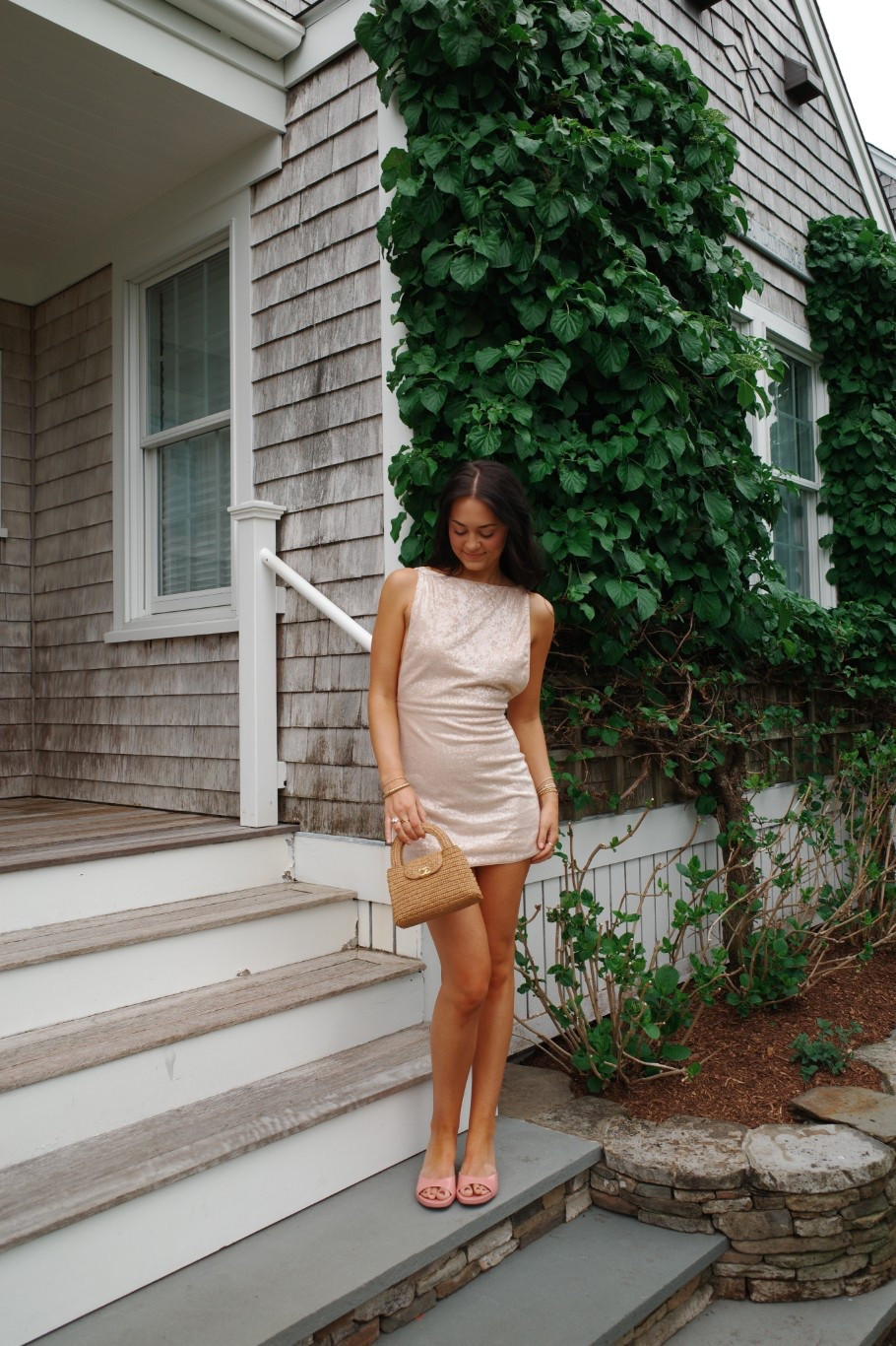 sequin dress for a Nantucket bachelorette!

#LTKootd