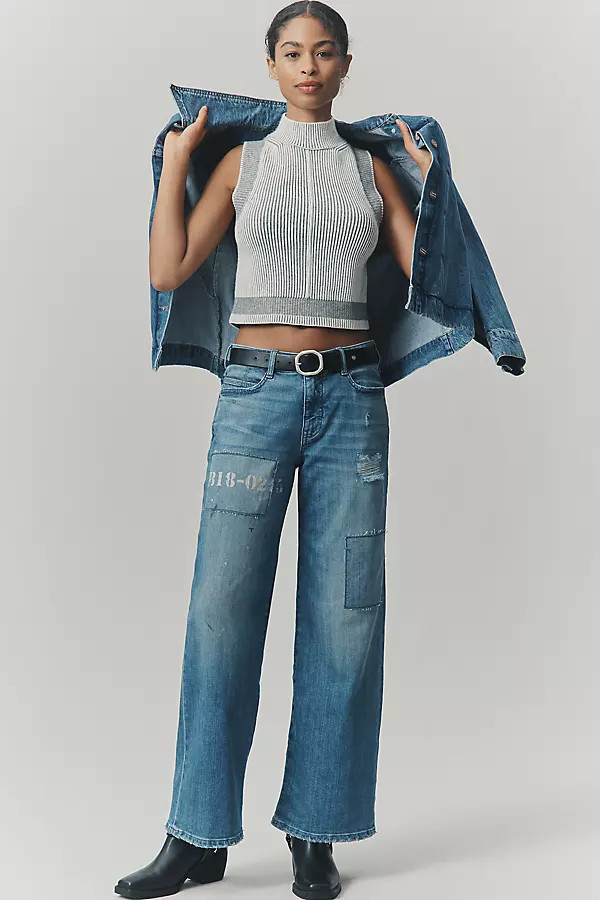 Low-Rise Wide-Leg Jeans | Anthropologie (US)