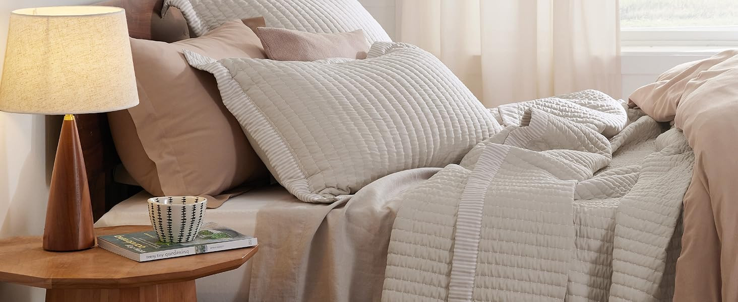 Bedsure Bone Bedspread Coverlet Queen Size - Lightweight Soft Quilt Bedding Set for All Seasons, ... | Amazon (US)