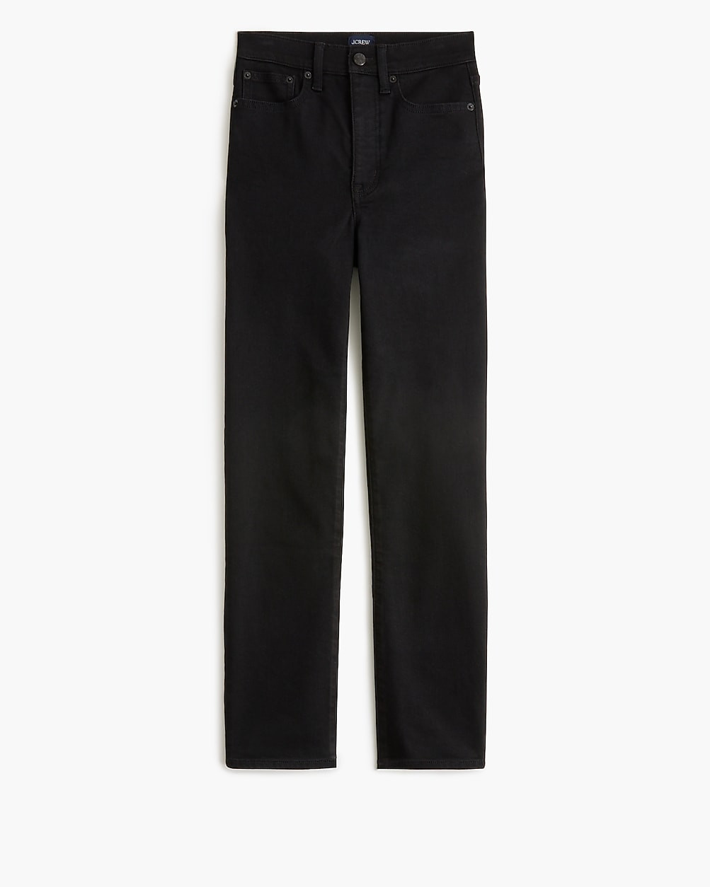 Petite high-rise stovepipe black jean in signature stretch+ | J.Crew Factory