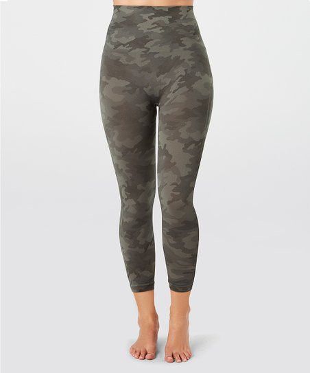 Look at Me Now Cropped Seamless Leggings - Sage Camo | Zulily