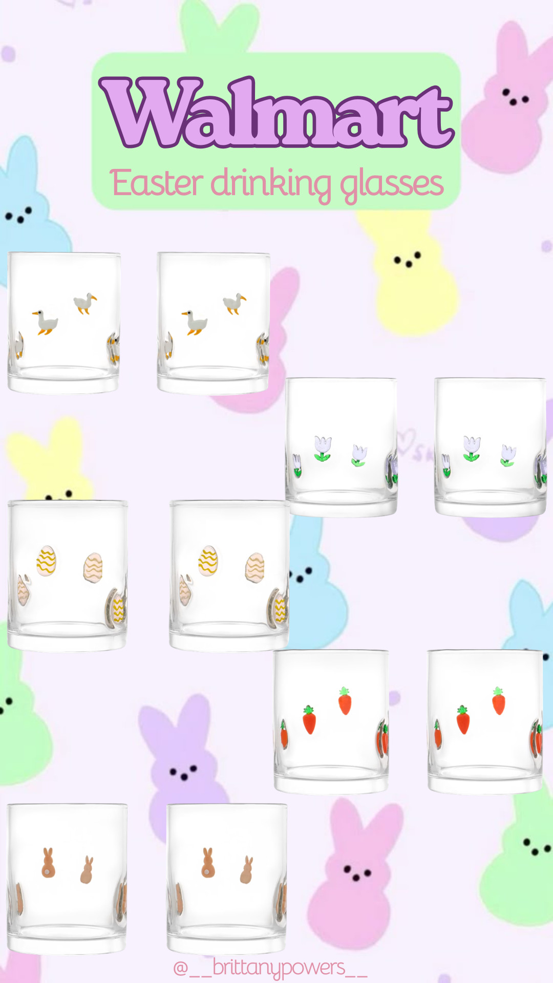 Cutest new Easter drinking glasses! Set of 2 for under $20! 

 #LTKmorningroutine #LTKSeasonal