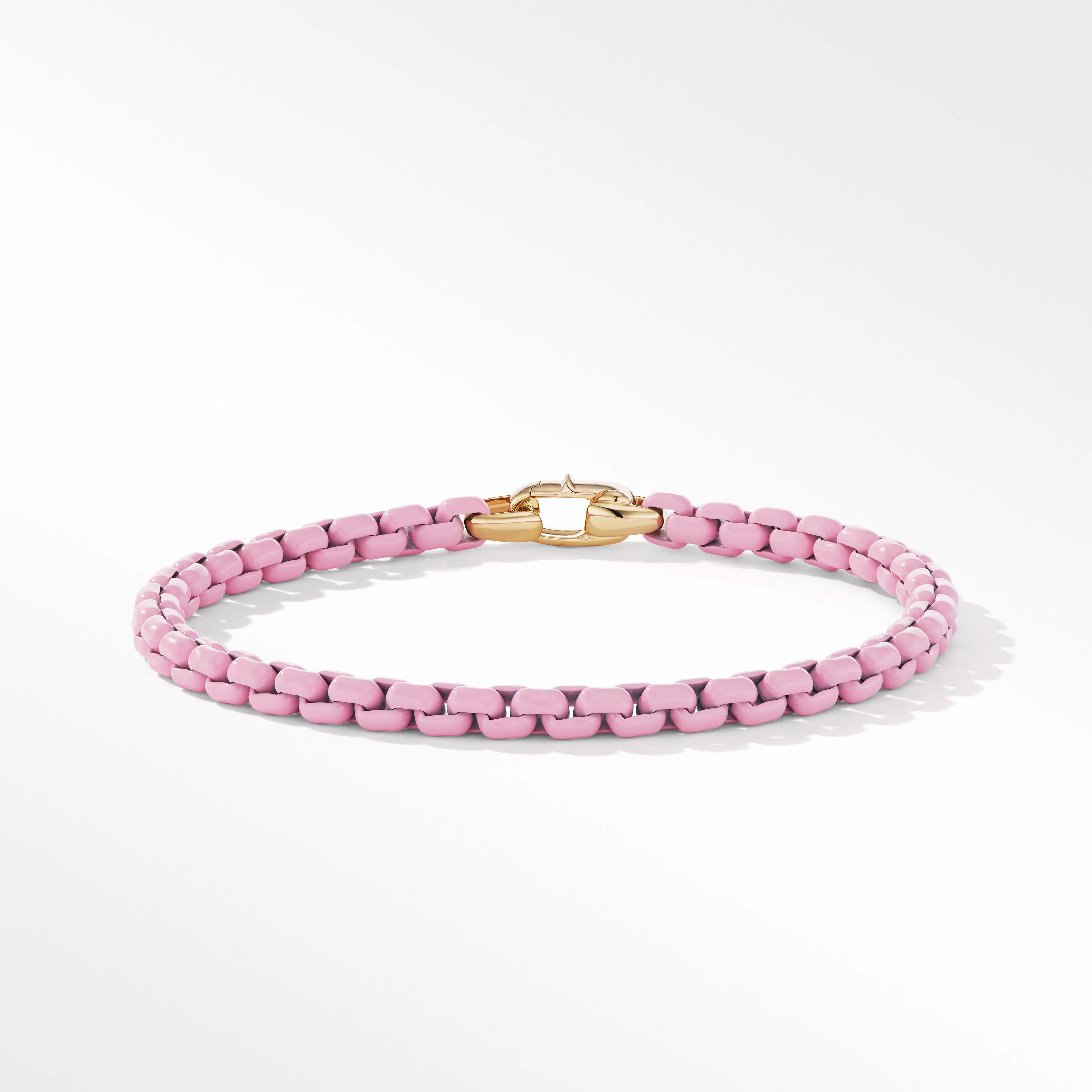 DY Bel Aire Chain Bracelet in Blush with 14K Yellow Gold Accent | David Yurman