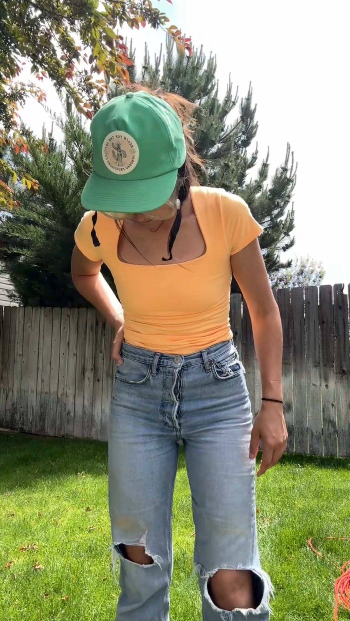 This free people shirt comes in 30 different colors and is SUPER stretchy and comfy. I'm wearing the M/L here because I didn't want it to be too compression-y.

#LTKSaleAlert #LTKootd #LTKmomlife