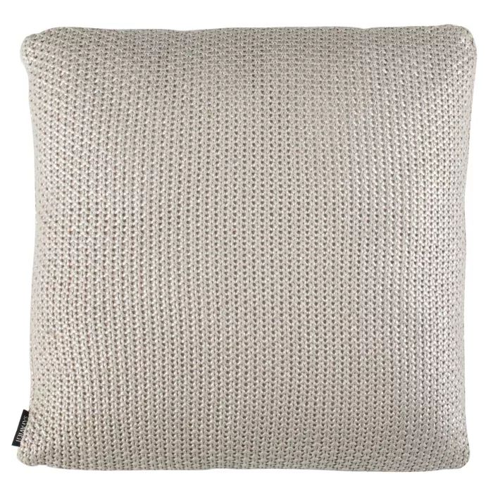 Tickled Knit Palewisper Square Throw Pillow Gray - Safavieh | Target
