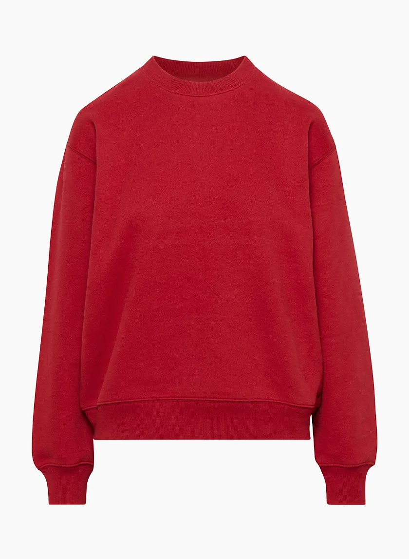 COZY FLEECE PERFECT CREW SWEATSHIRT | Aritzia