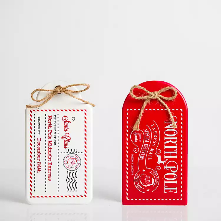 Letters to Santa Ornaments, Set of 2 | Kirkland's Home