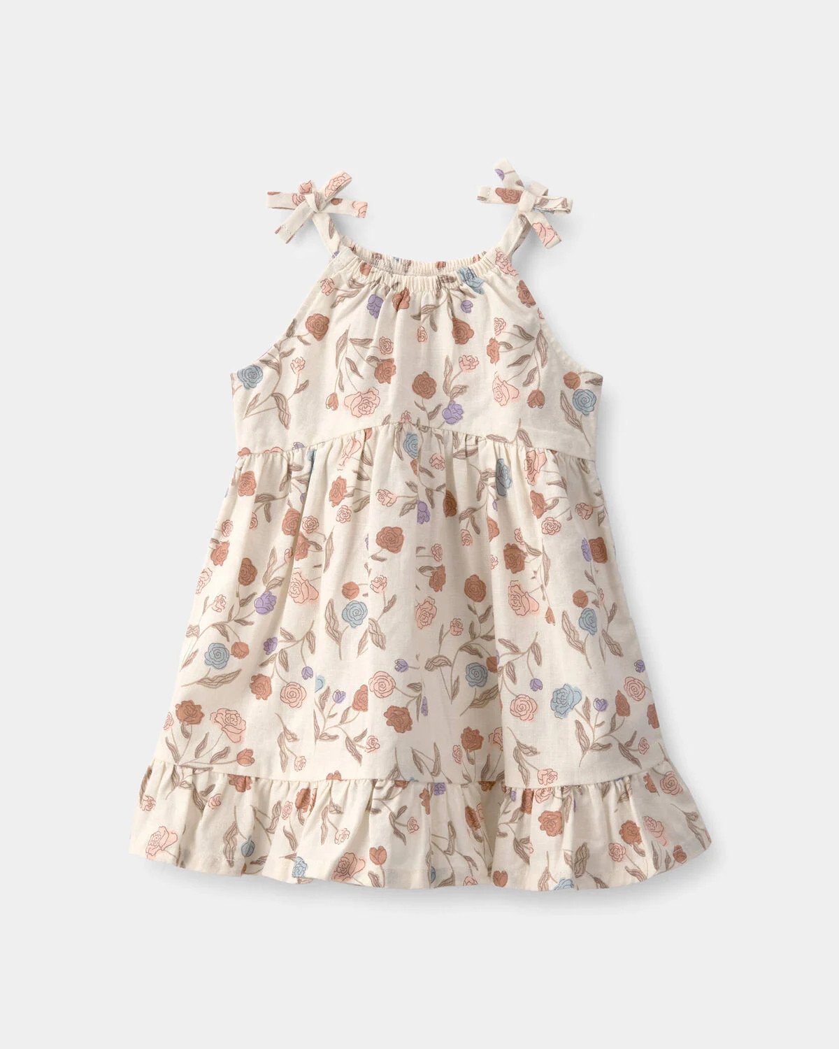 Baby Girl Floral Sleeveless Dress - Cream | Carter's | Carter's Inc