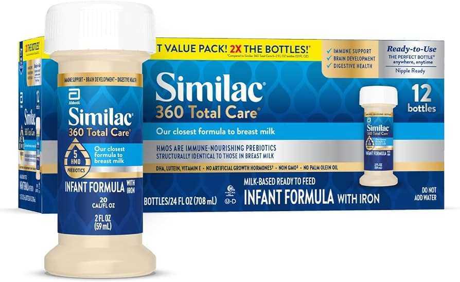 Similac 360 Total Care Infant Formula, Has 5 HMO Prebiotics, Our Closest Prebiotic Blend to Breas... | Amazon (US)
