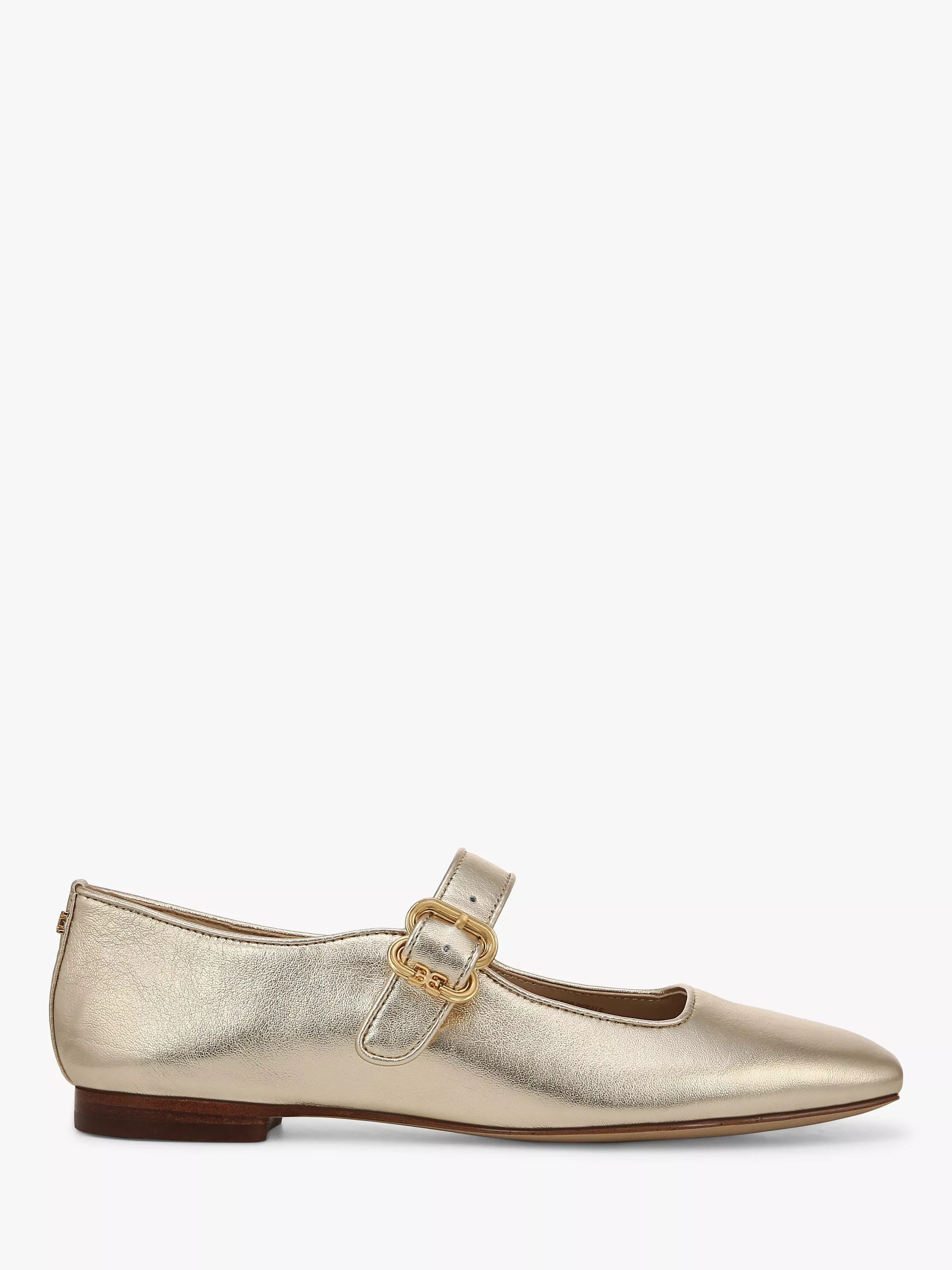 Sam Edelman Michaela Metallic Leather Mary Janes | John Lewis (UK)