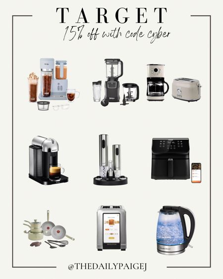 Target has some great appliances on sale for this cyber Monday. This Mr. Coffee machine is so cool and even offers a frappe options, which is even better from their ice coffee maker. Also they have a great digital toaster on sale and cookware as well. Use code CYBER to take 20% off small appliances  

#LTKCyberweek #LTKsalealert #LTKunder100
