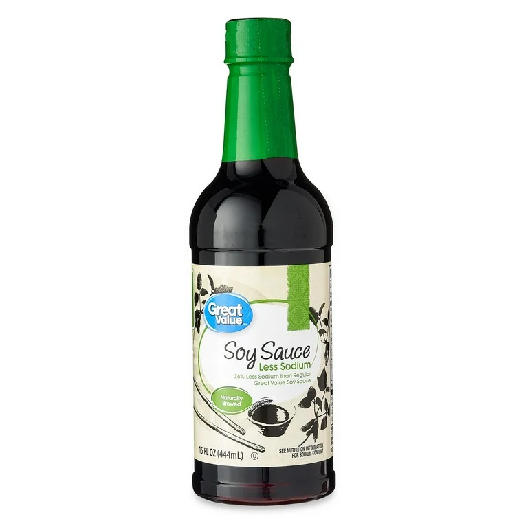 Great Value Less Sodium Soy Sauce, 15 fl oz | Walmart (US)