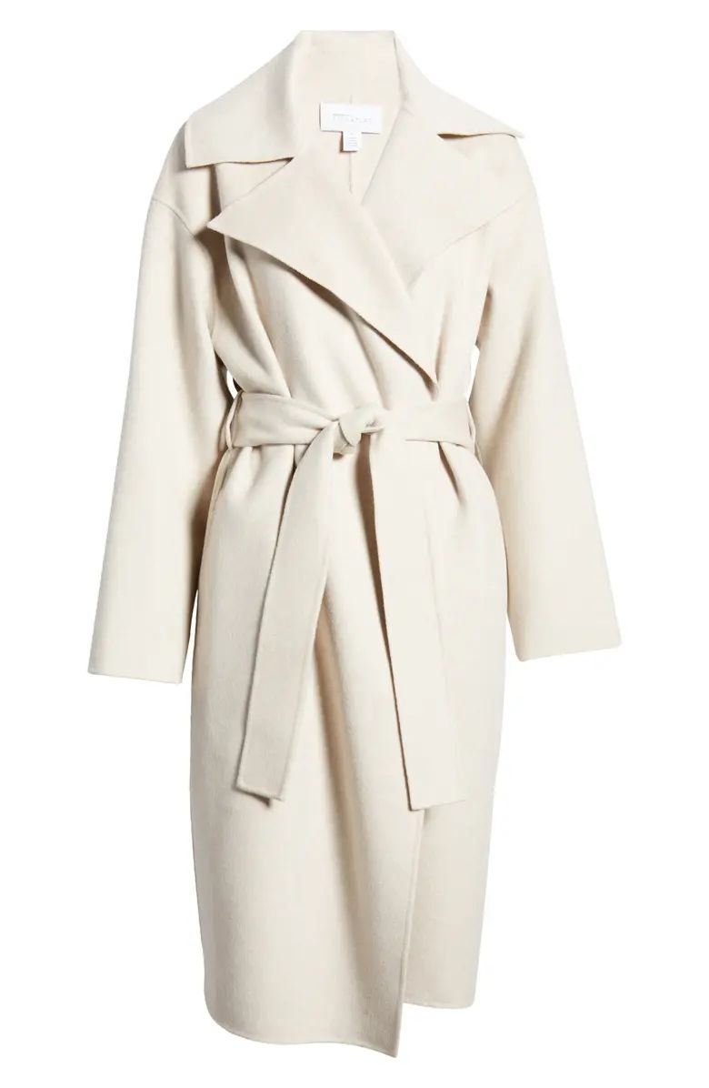 Waterfall Lapel Double Face Wool & Cashmere Coat | Nordstrom | Nordstrom