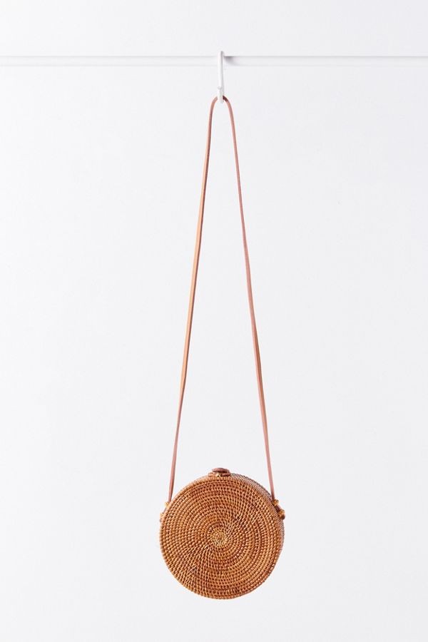 Circle Straw Crossbody Bag | Urban Outfitters (US and RoW)