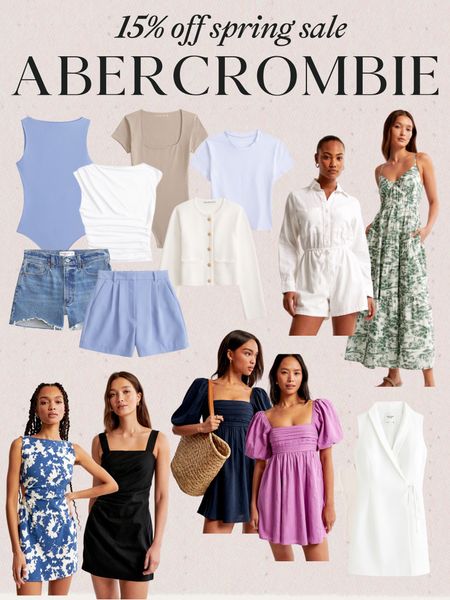ABERCROMBIE 15% OFF SPRING SALE!! 🤍 spring finds, shorts, tanks, work tops, church dresses, rompers, jackets #abercrombiesale #abercrombie

#LTKSeasonal#LTKswim#LTKSpringSale